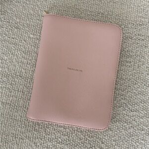 Pink Zippered Travel Jewelry Case